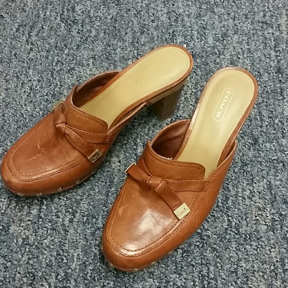 coach mules clogs